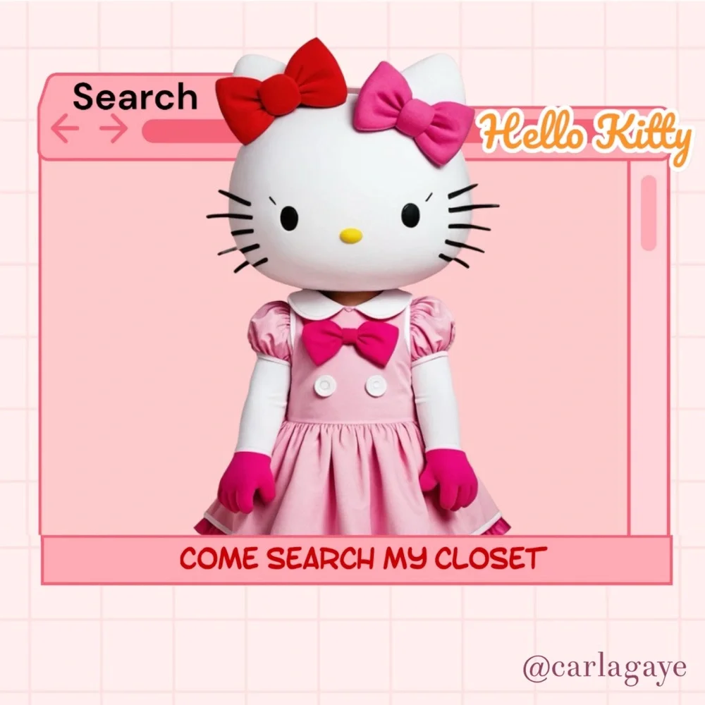 ‼️$7‼️ Hello Kitty Adjustable Ring Rhinestone Enamel Alloy - Picture 6 of 7